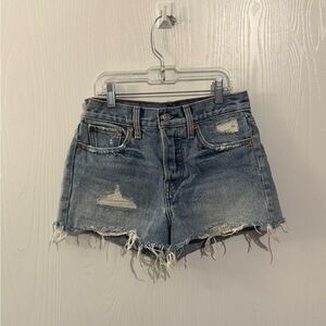 SOLD. Levi’s Distressed Denim Women Shorts
